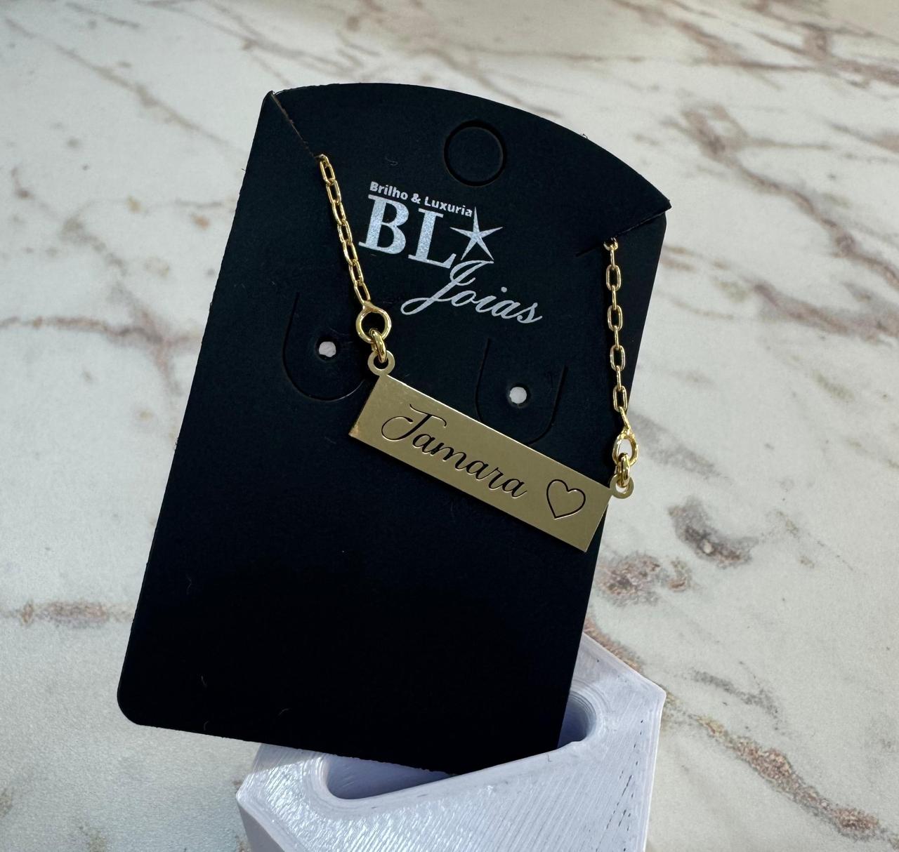 colar com chapinha e nome - Imagem 2